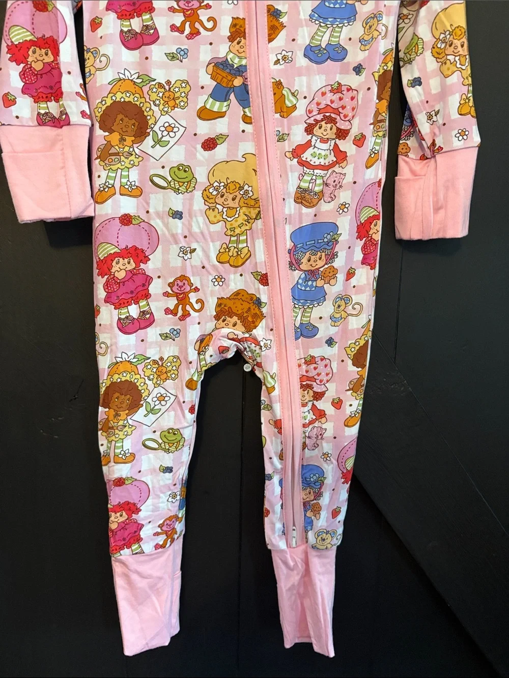 Pink Bamboo Strawberry Shortcake Character Zippie  for Kids